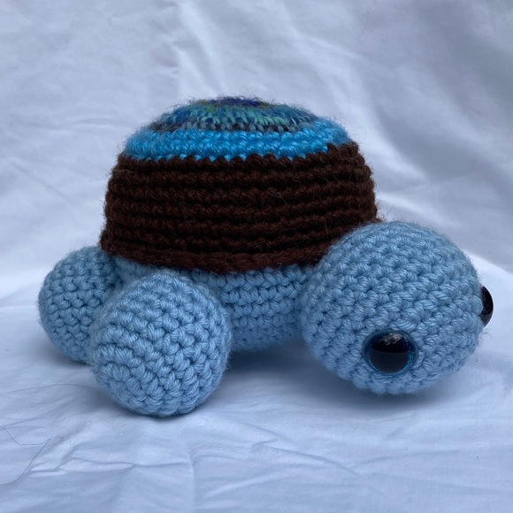 Handcrafted Other - Handmade Crocheted Blue Turtle
